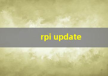 rpi update